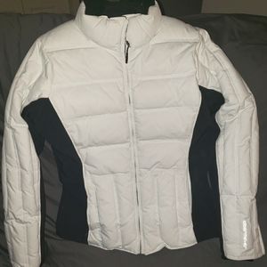 Obermeyer White Down Coat Size 8